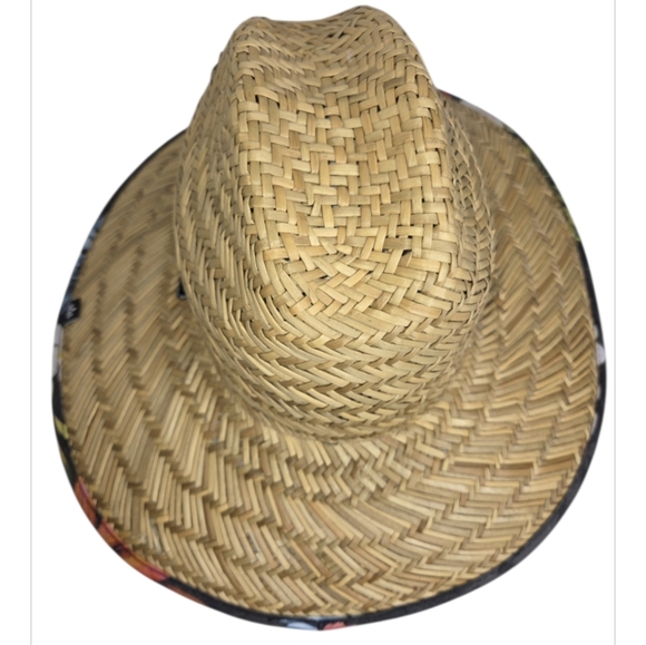 Hemlock Big Kid's UPF50+ Lifeguard Hawaiian Straw Hat One Size - Picture 2 of 7